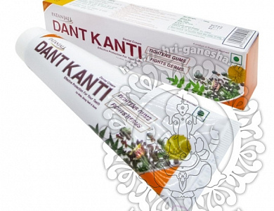 Зубная паста на травах Дент Канти (Dant kanti toothpaste) Patanjali | Патанджали 100г