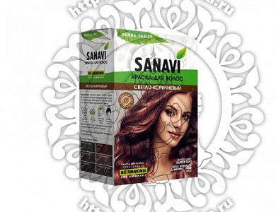 Sanavi. Краска для волос "Светло-коричневый", 75 гр