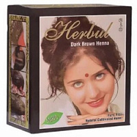 Хна для волос "Herbul", 60 гр. ( темно-коричневая), Индия – "Шри Ганеша" в Сургуте