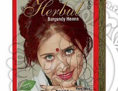Хна для волос "Herbul", 60 гр. ( Бургунди), Индия