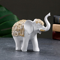 Фигура "Слон" белый с золотом – "Шри Ганеша" в Сургуте