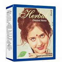 Хна для волос "Herbul", 60 гр. ( каштан), Индия – "Шри Ганеша" в Сургуте
