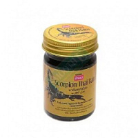 Черный тайский бальзам с ядом скорпиона, Scorpion Thai Balm, Herbal Star, 50 мл – "Шри Ганеша" в Сургуте