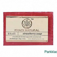 Мыло Кхади Клубника (Khadi Strawberry SOAP) 125 гр – "Шри Ганеша" в Сургуте