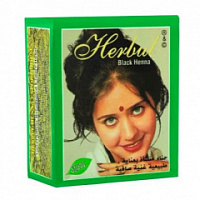 Хна для волос "Herbul", 60 гр. ( черная), Индия – "Шри Ганеша" в Сургуте