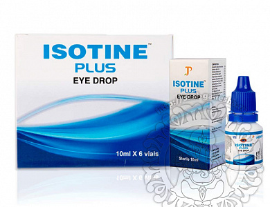 Глазные капли Айсотин Плюс, 10 мл, Индия, Isotine Plus eye drop, Jagat Pharma